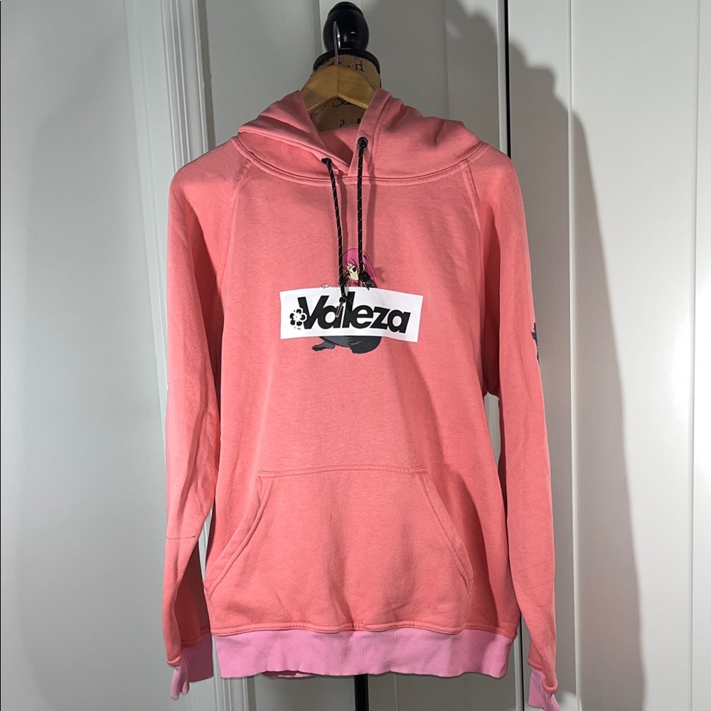 Valeza Anime Coral Pink Hoodie Sweatshirt